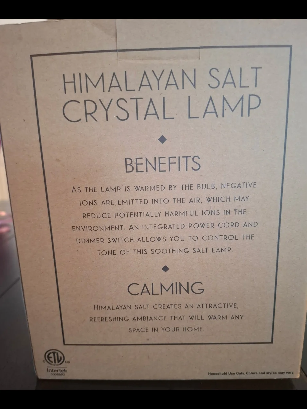 Himalayan Salt Lamp - Warm Orange Glow